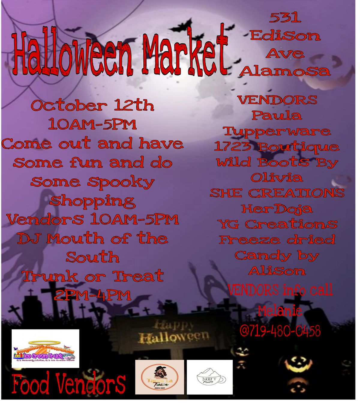 HALLOWEEN MARKET\/Trunk or Treat\/ Costume Contest