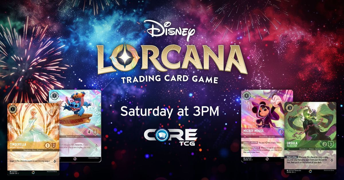 CoreTCG Disney Lorcana Weekly Tournament