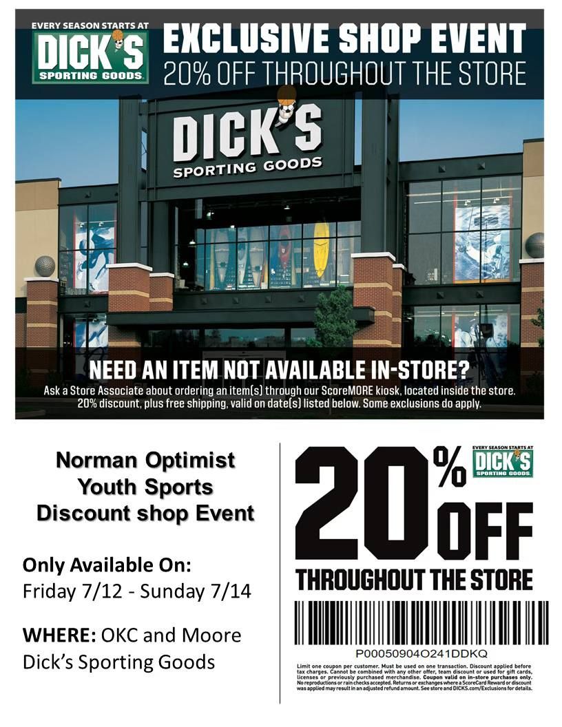 NOC Dick's Sporting Goods Discount Shop Event