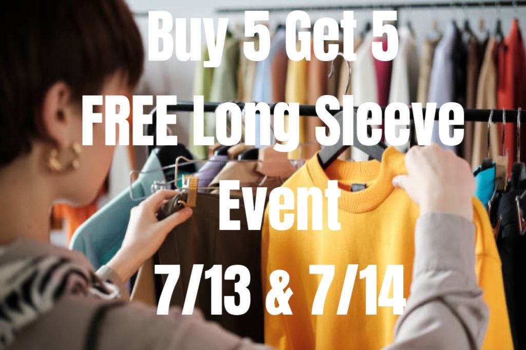 Buy 5 Get 5 FREE Long Sleeve 