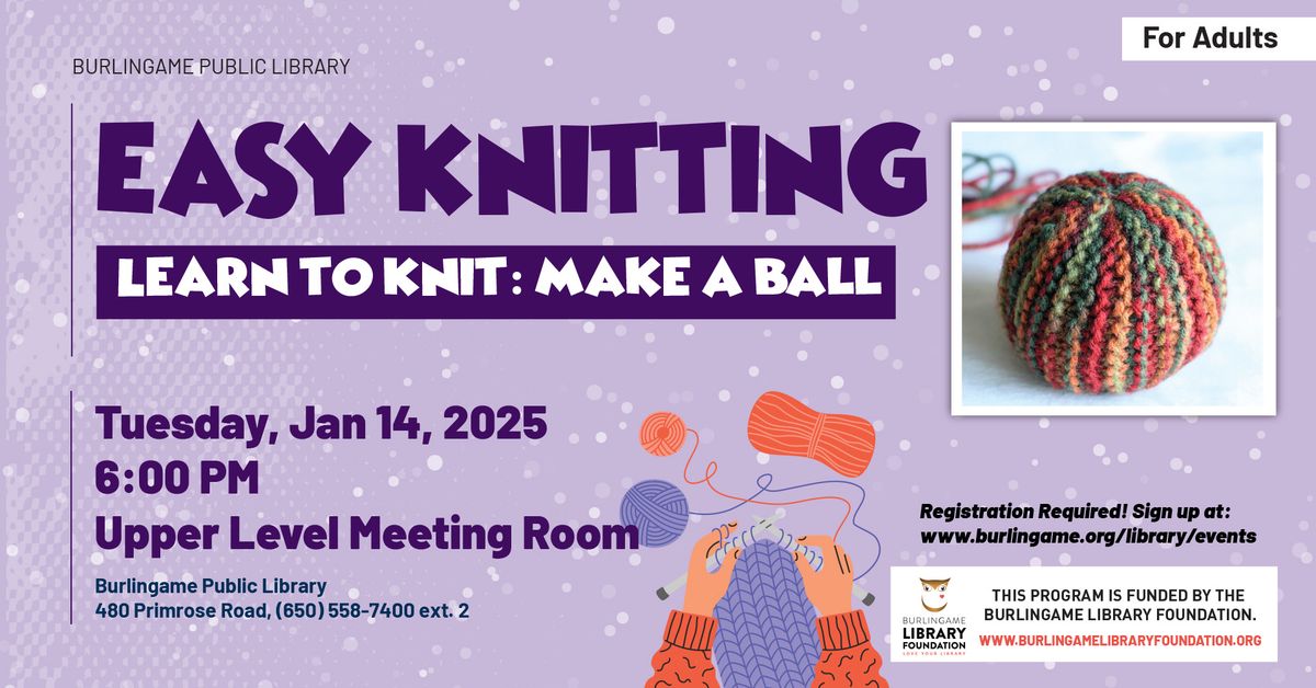 Learn to Knit: Make a Ball 