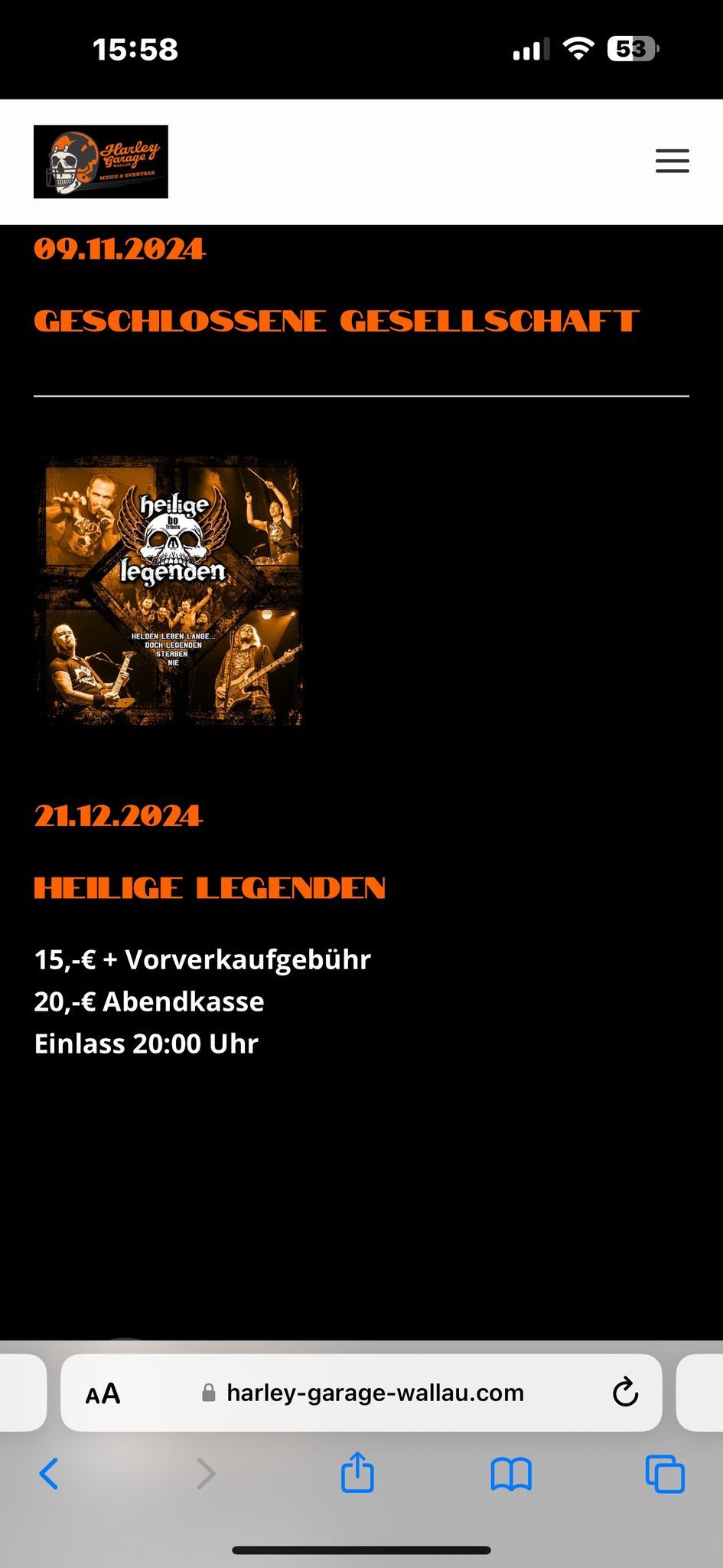 Heilige Legenden Onkelz Tribute Band 