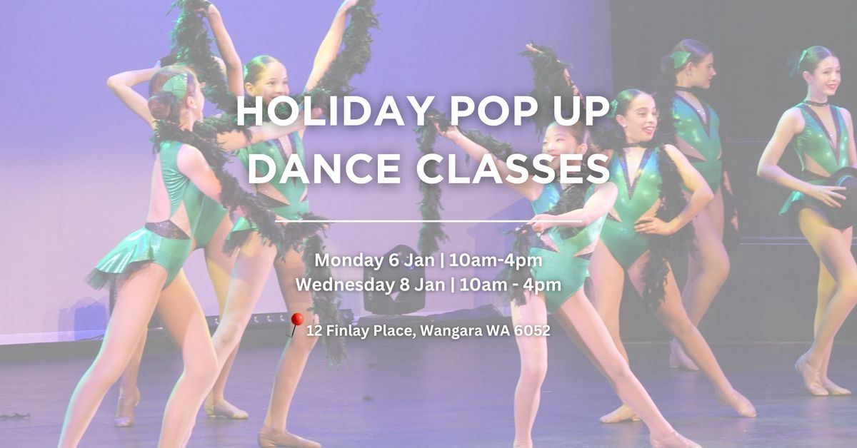 Holiday Pop Up Dance Classes | Gail Meade Performing Arts Centre