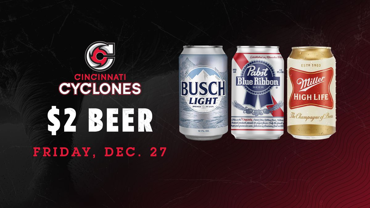 Cyclones Hockey - $2 Beer