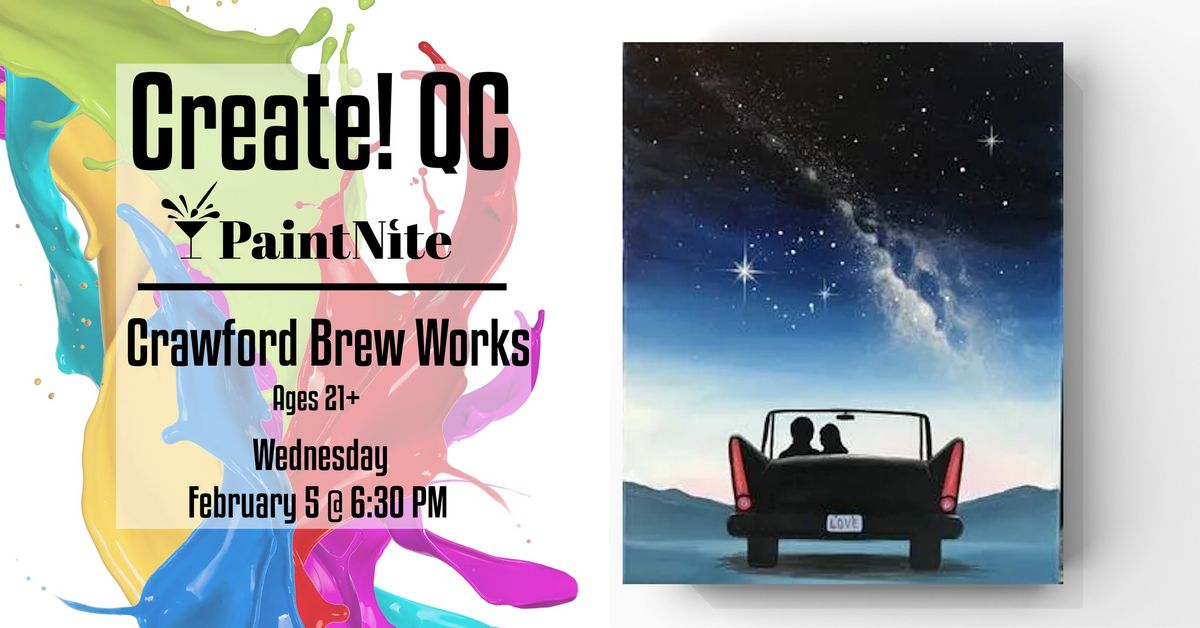 Paint Nite at Crawford Brew Works: Lovers Lookout