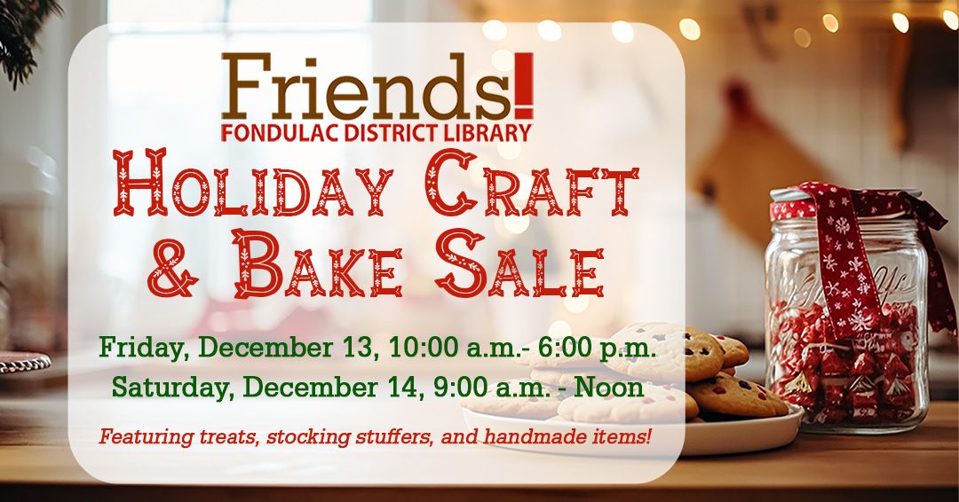 Friends of the Library Craft & Bake Sale