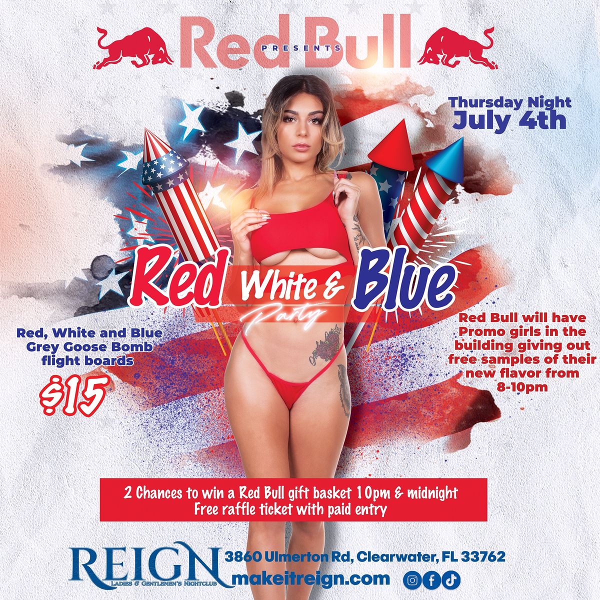 Red, White & Blue Red Bull Party \ud83c\uddfa\ud83c\uddf8
