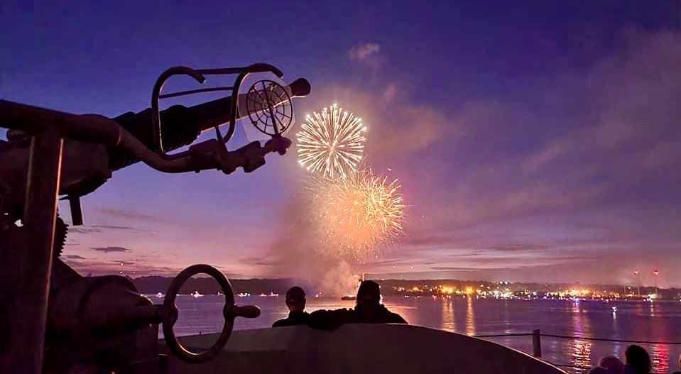 4th of July Fireworks aboard the Battleship Massachusetts 