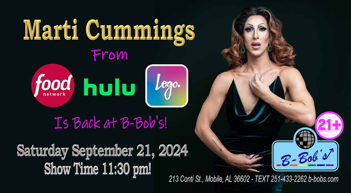 Marti Cummings is back at B-Bob's!