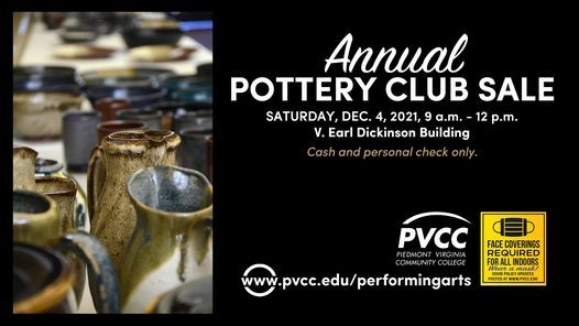 PVCC Pottery Club Sale