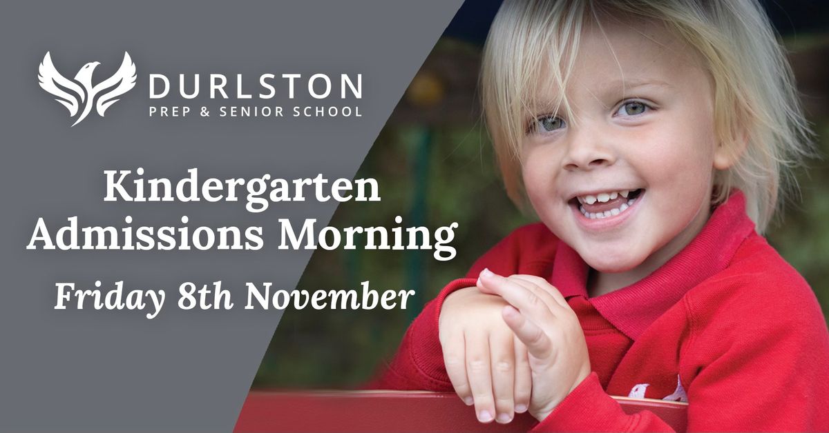 Kindergarten Admissions Morning