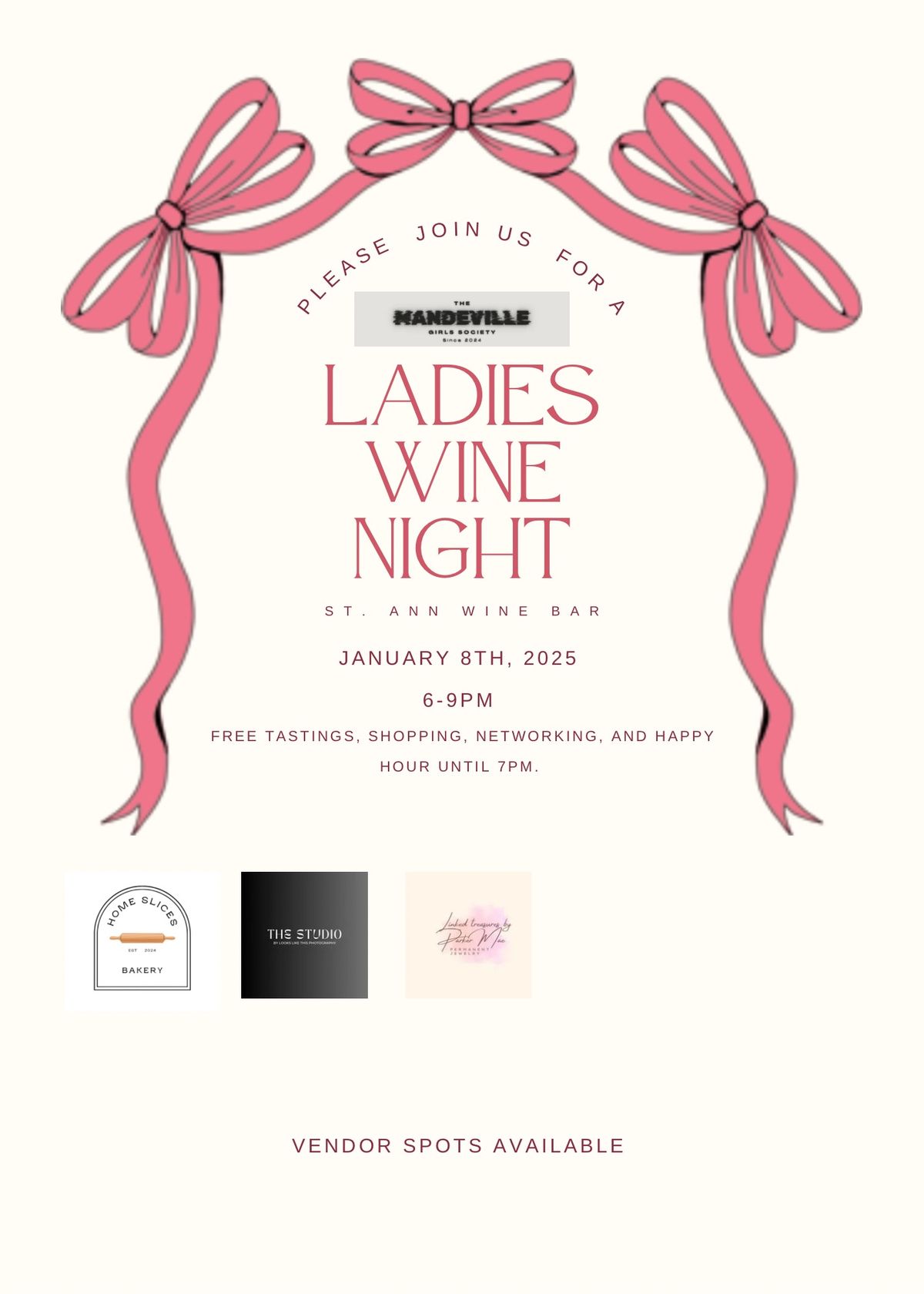 Ladies Night at St. Ann Wine Bar 