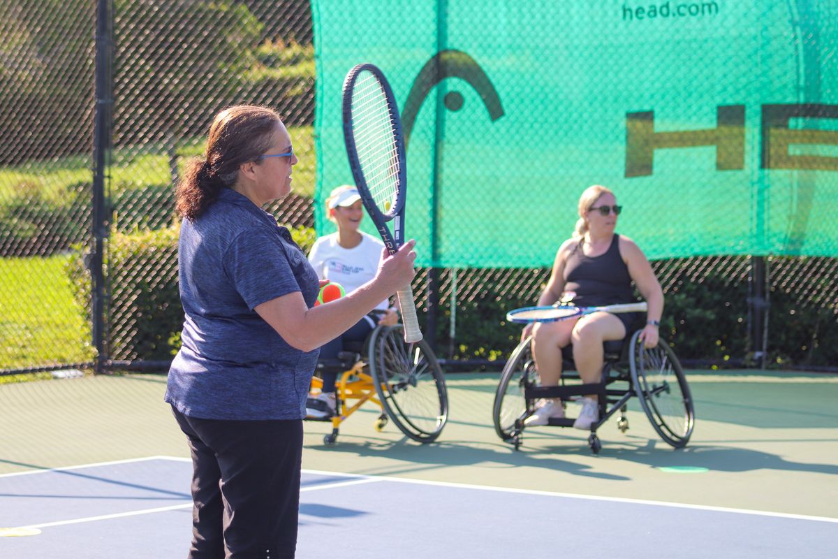 Community Coach: Women in Tennis, Wine & Wheelies \u2013 Wheelchair Training