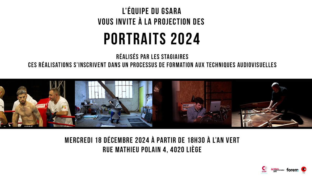 Projection des Portraits 2024