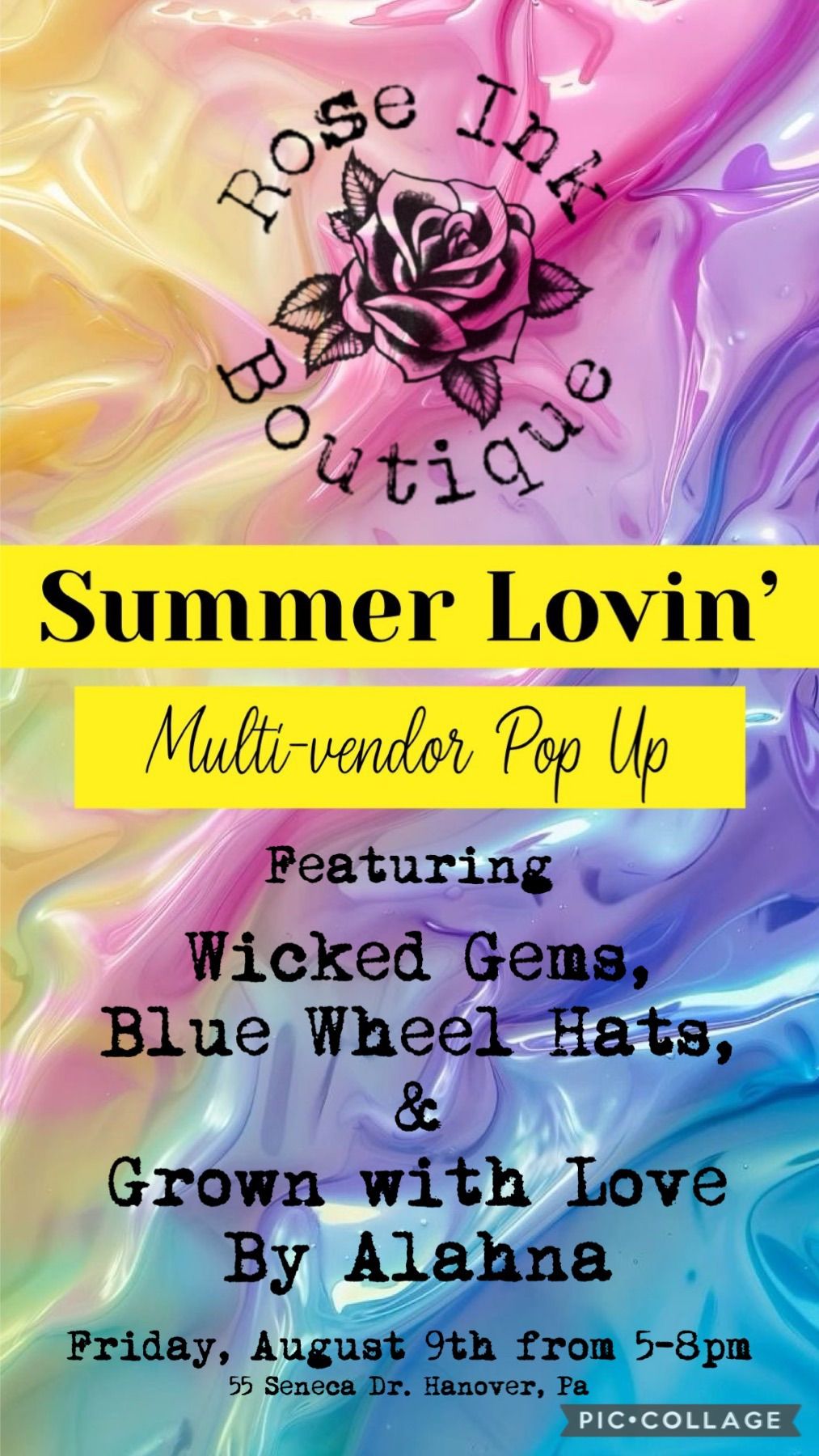 Rose Ink Summer Lovin\u2019 multi-vendor pop up! 