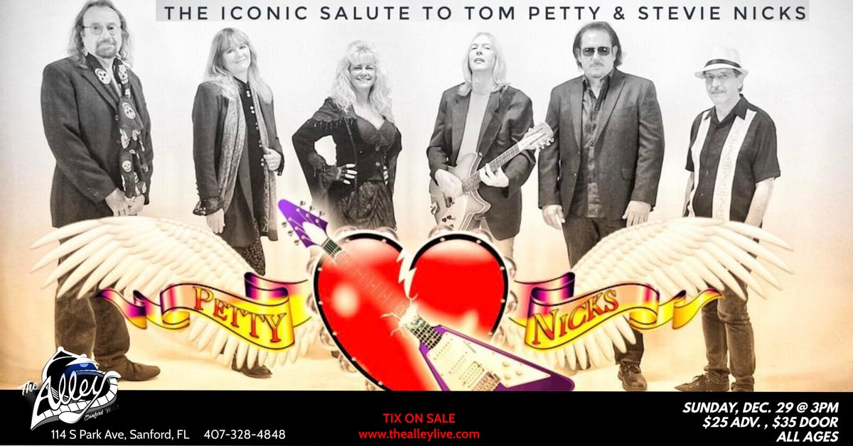 PETTY NICKS TRIBUTE coming to the Alley in downtown Sanford! Tix on Sale