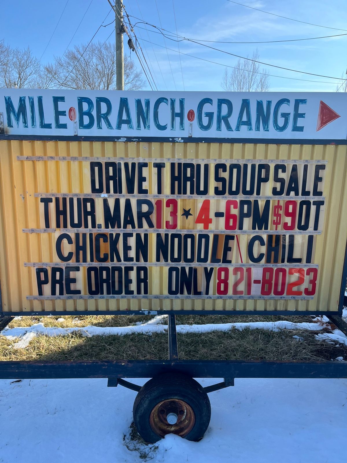 Drive-Thru Soup Sale