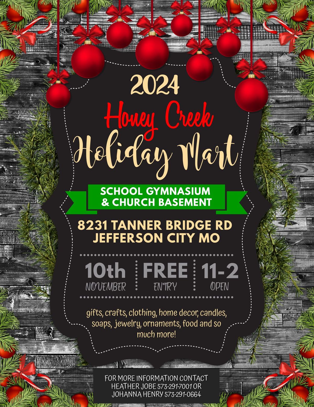 7th Annual Honey Creek Holiday Mart