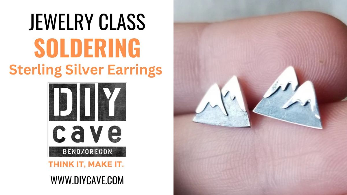 Learn to Solder - Make 2 Pairs of Silver Post\/Stud Earrings