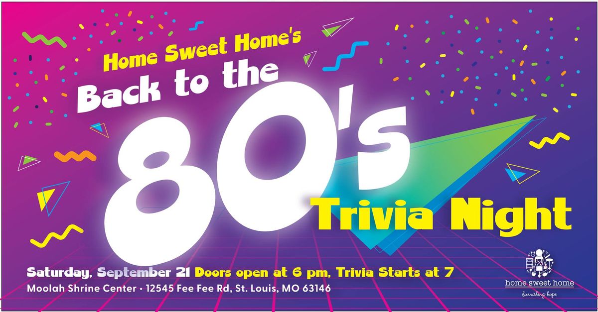 Back to the 80s Trivia Night