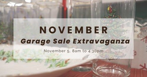 November Garage Sale Extravaganza