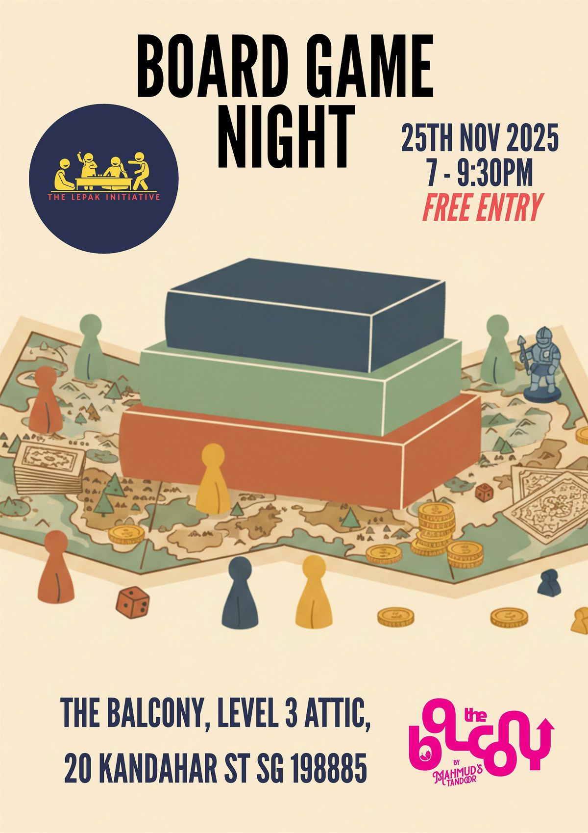 The Lepak Initiative x The Balcony's November Board Game Night