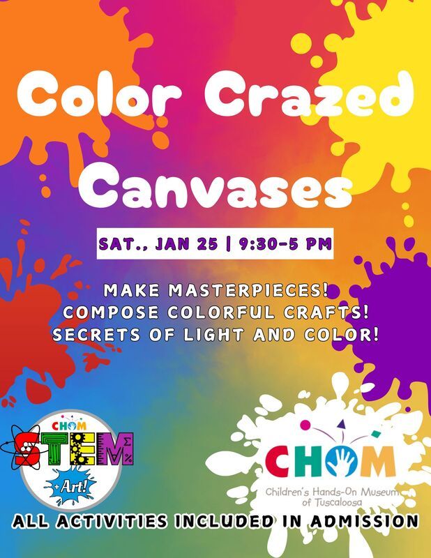 Color Crazed Canvases at CHOM!