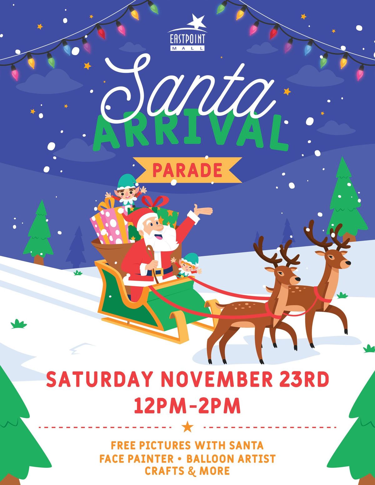 Eastpoint Mall Annual Santa Arrival Parade