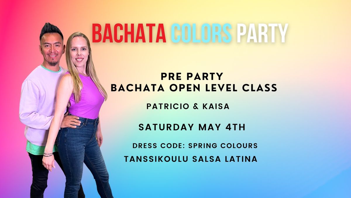 Saturday Bachata Colors Party May 4th at Salsa Latina