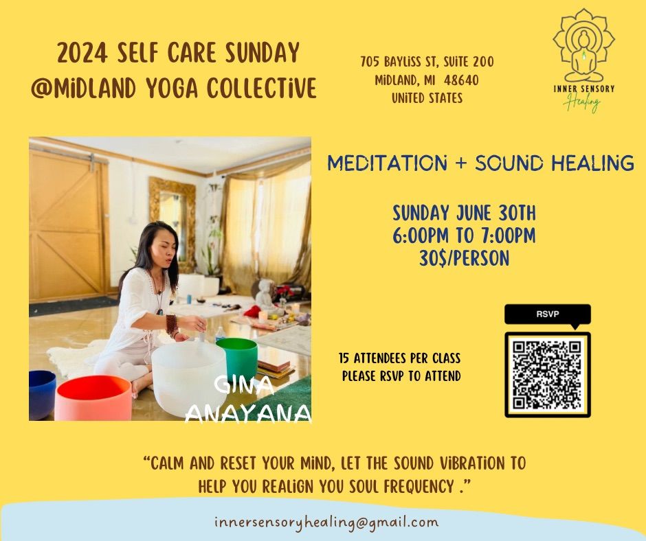 6\/30 Self Care Sunday Meditation + Sound Healing with Gina Anayana