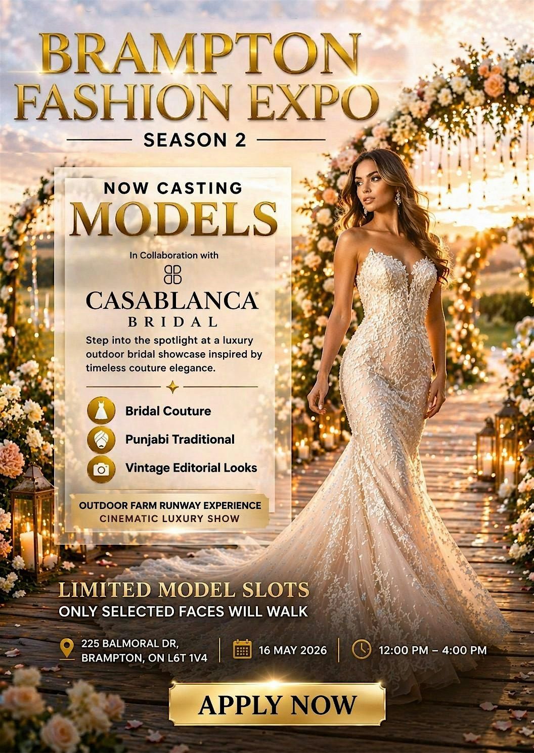 Brampton Fashion Expo,Runway Casting Call|Photoshoot + Designers