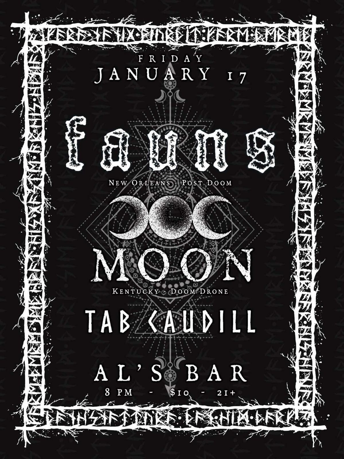 FAUNS w\/ MOON \/ Tab Caudill @ Als Bar