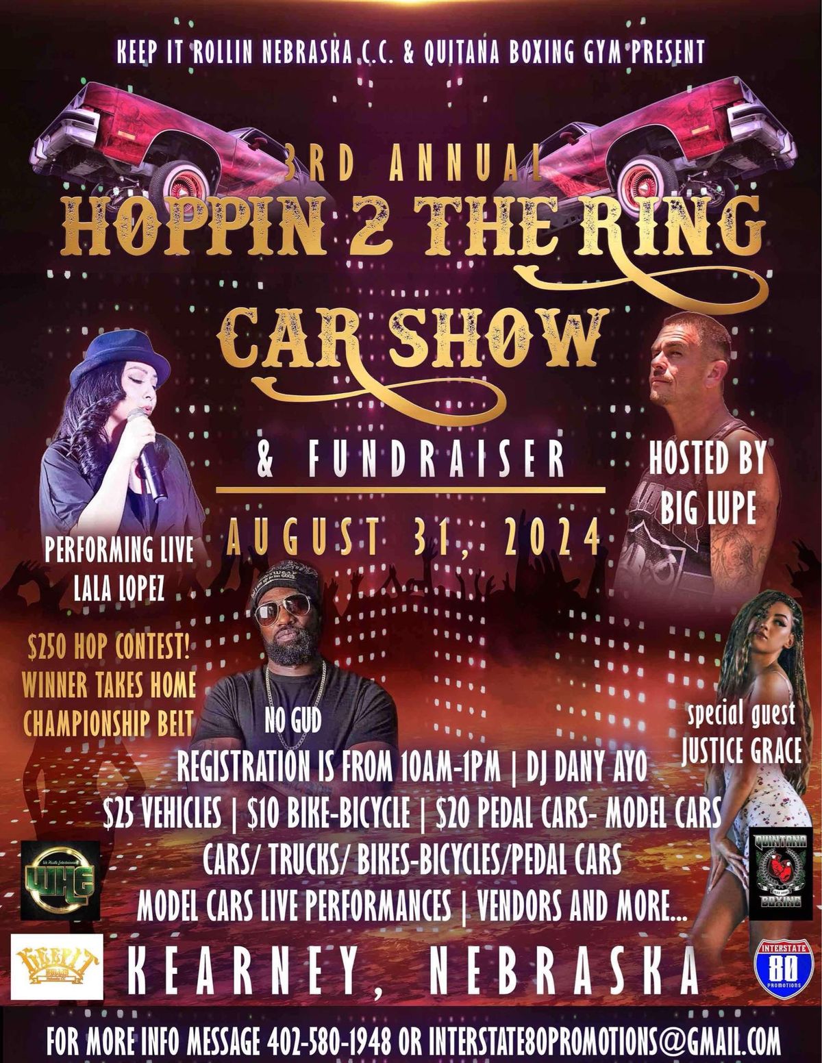 3rd Annual HOPPIN 2 THE RING CAR show & Fundraiser