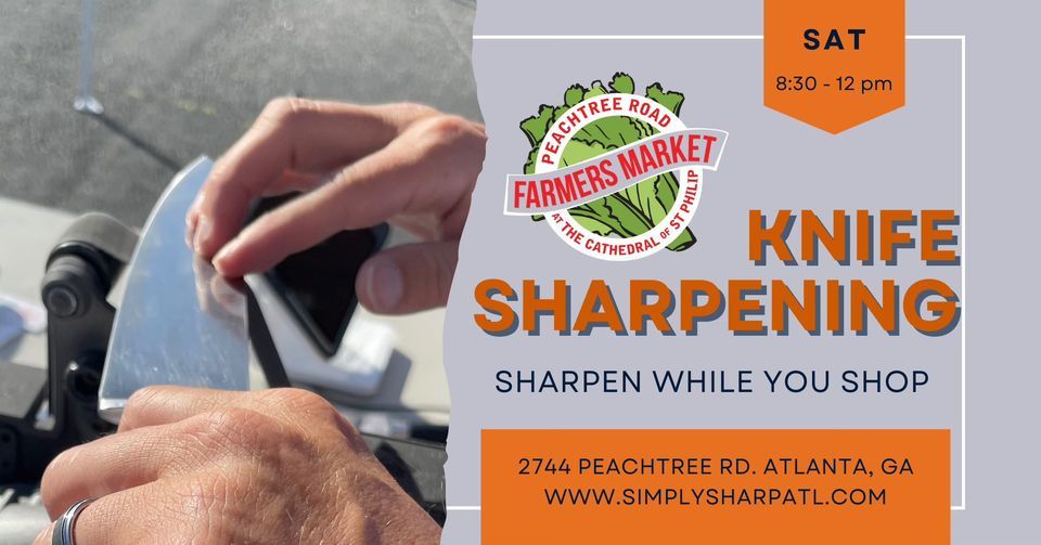 Knife Sharpening at Peachtree Road Farmers Market