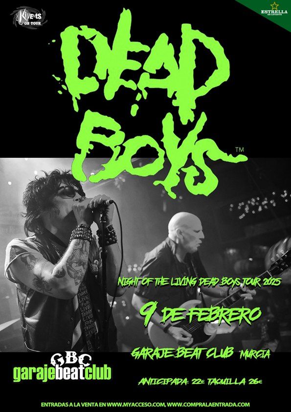 DEAD BOYS en Garaje Beat Club (Murcia)