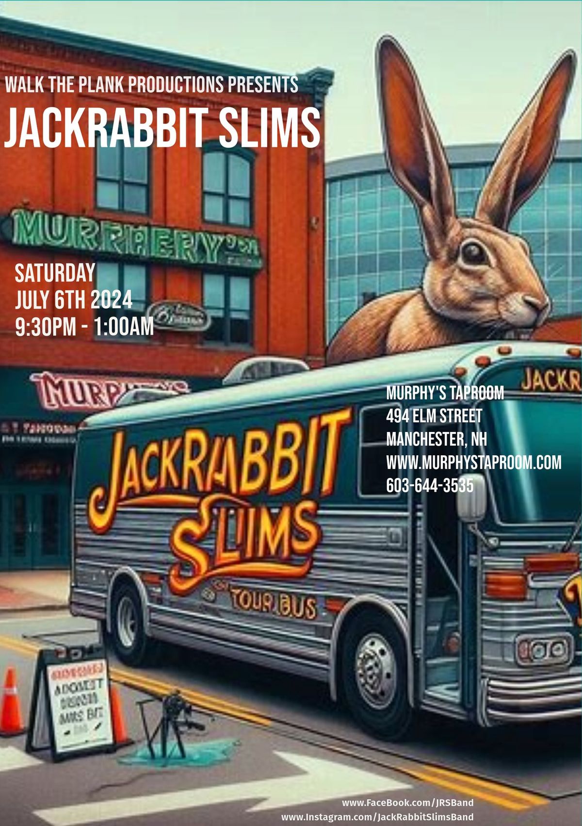 JackRabbit Slims return to Manchester to play Murphy's Taproom