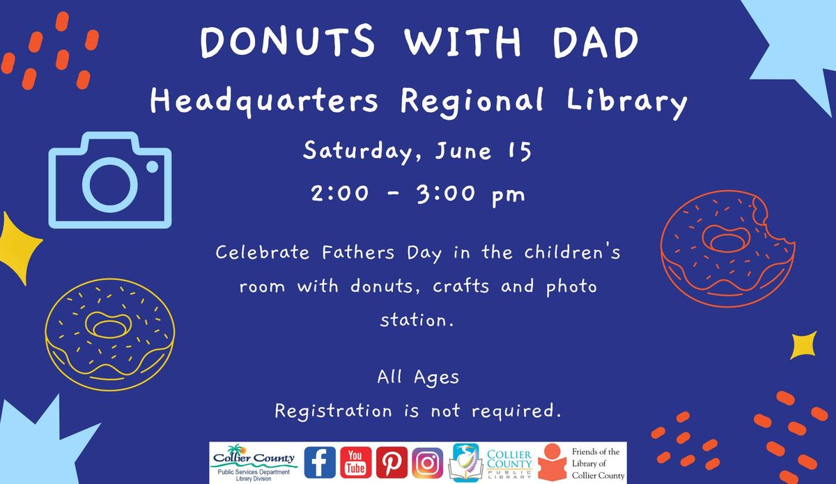 Donuts with Dad at Headquarters Regional Library