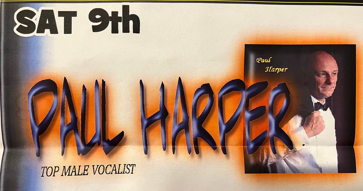 Live Entertainment - top vocalist Paul Harper