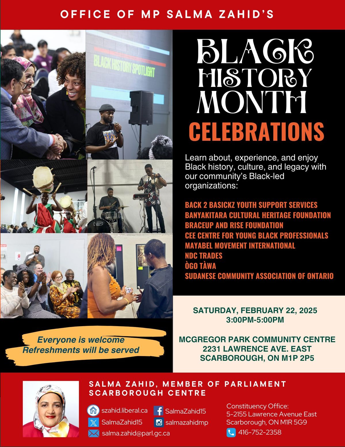 Celebration of Black History Month in Scarborough Centre