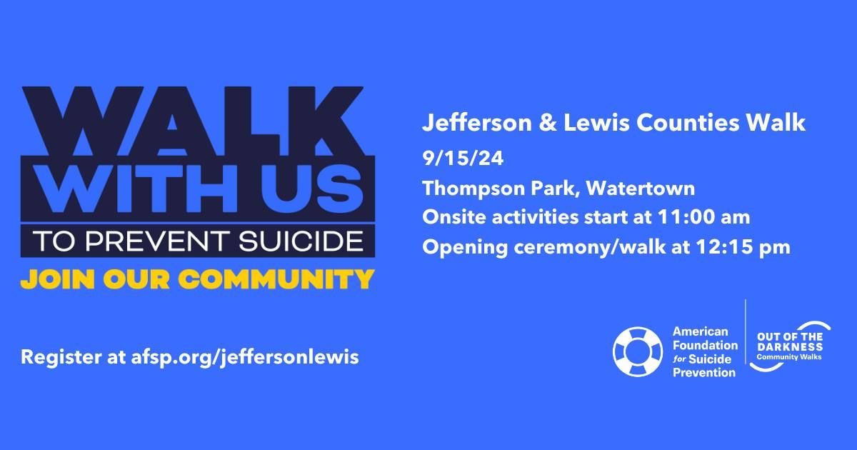Jefferson & Lewis Counties Out of the Darkness Walk