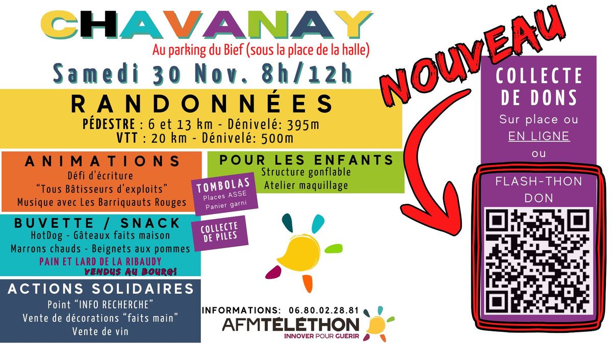 T\u00e9l\u00e9thon Chavanay - Randonn\u00e9es et Actions solidaires