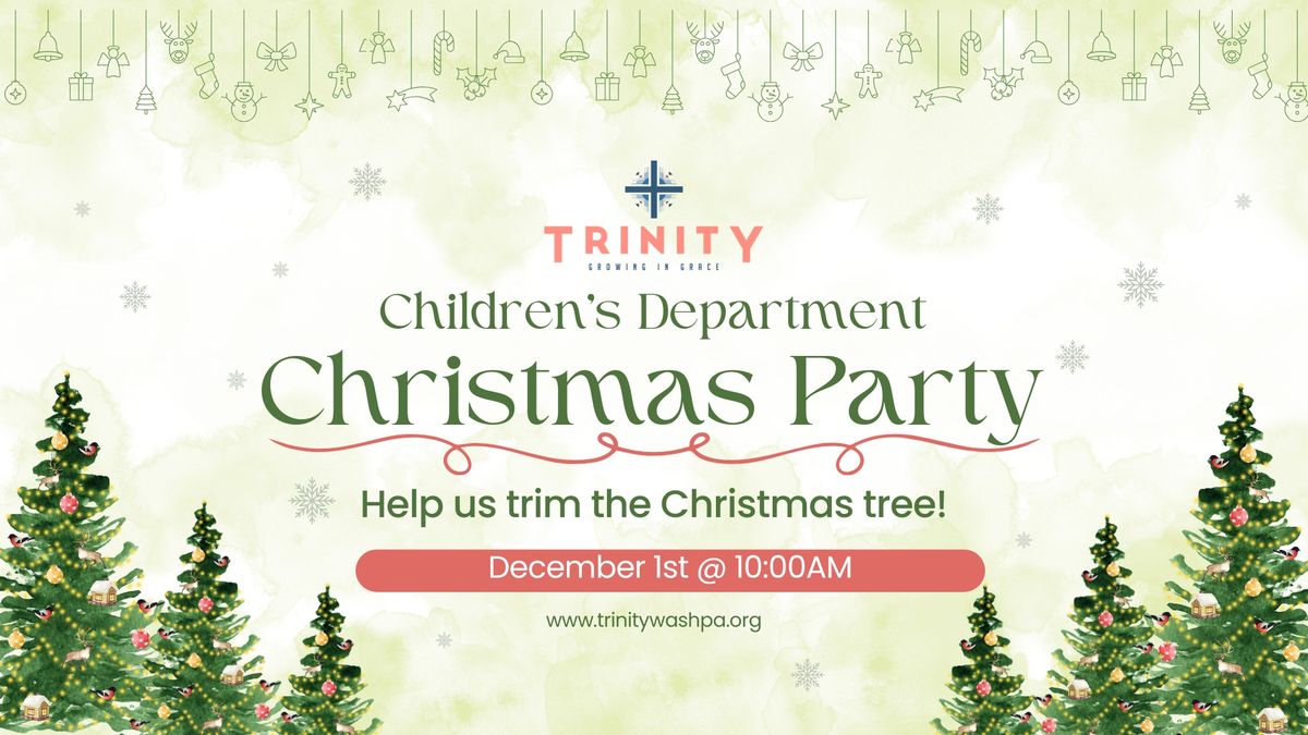 Children's Dept. Tree Trimming Festivities 