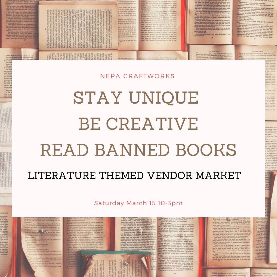 Read Banned Books Literature Themed Vendor Market