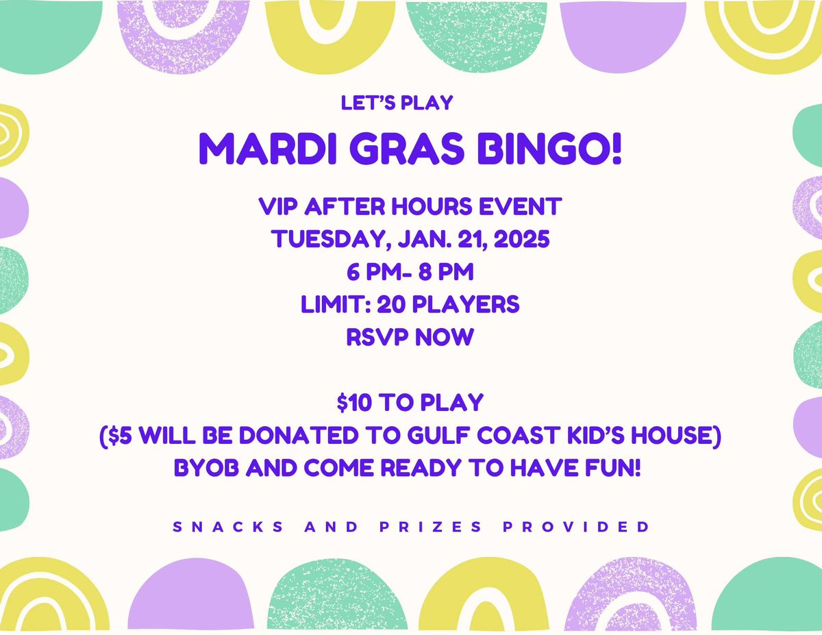 Mardi Gras Bingo