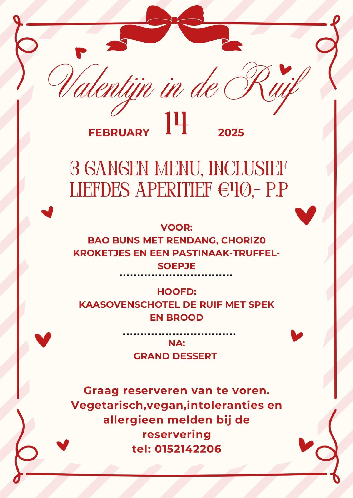 Romantic Dinner and Friday Night Borrel