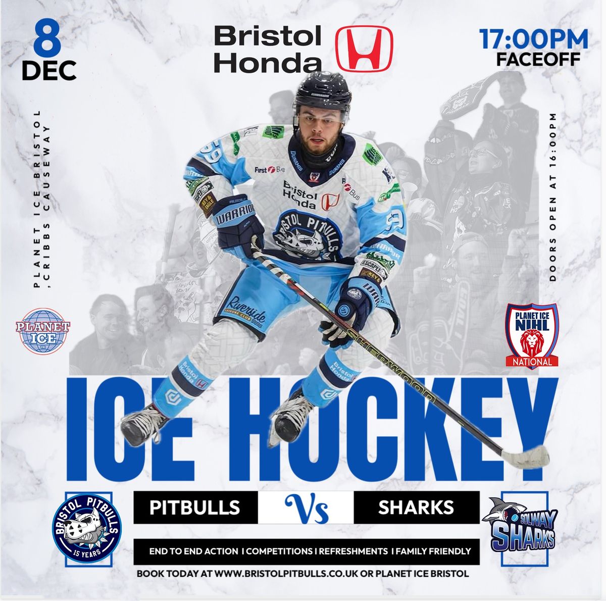 Bristol Honda Pitbulls v Solway Sharks 5pm