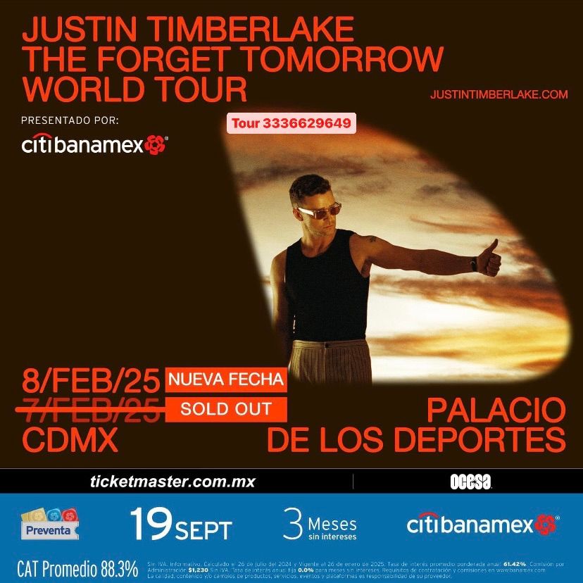 Justin Timberlake tour de  Guadalajara