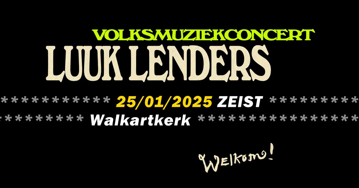 Folkconcert van Luuk Lenders | Zeist