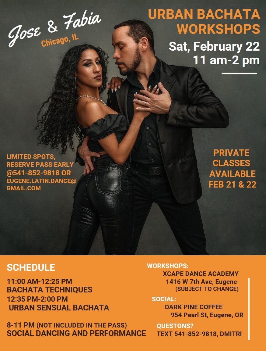 Jose and Fabia Bachata Workshops and Social!