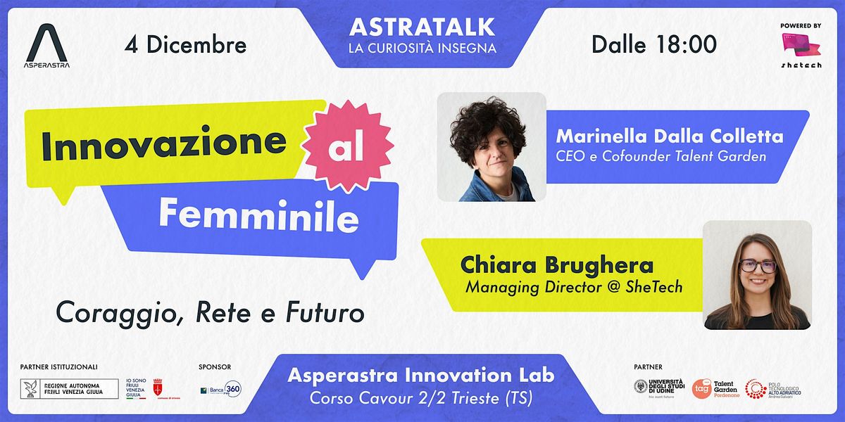 Innovazione al femminile - ASTRATALK